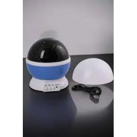 Mavi Ve Mor Işıklı Projeksiyon Lambası