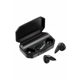 Rgb Işıklı Çift Mikrofonlu Siyah Profesyonel Oyuncu Kulaklığı Kablosuz Kulakiçi