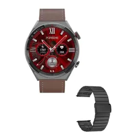 Erkeklere Özel Akıllı Saat Çelik Kordon Bluetooth Bağlantılı İOS ve Android Uyumlu