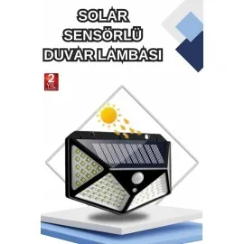 Bahçe Lambası Bahçe Aydınlatma Sensörlü Suya Dayanıklı 100 Led