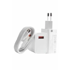 Beyaz Ultra Plus Hızlı Şarj Seti Şarj Adaptörü ve Kablosu 67W