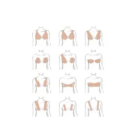 Toparlayıcı Göğüs Bandı Şekillendirici Ten Rengine Uygun Esnek Hassas Ciltlere Uygun