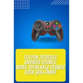 Kablosuz Oyun Kolu Bluetooth Joystick Gamepad Android Uyumlu