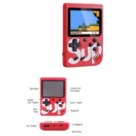 Çocuklara Özel Taşınabilir Sup El Atarisi 400 Oyunlu Nostaljik Oyun Konsolu