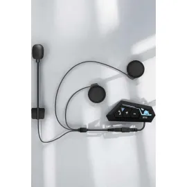 Kask Kulaklığı Motosiklet Intercom Interkom Dinleme Konuşma Özellikli Su Geçirmez