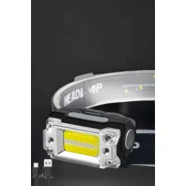 Kafa Lambası Led Fener Pratik Taşınabilir Ayarlanabilir USB Şarjlı