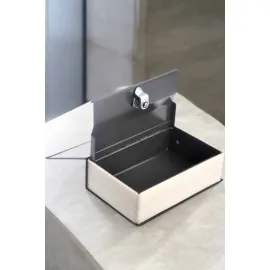 Gizli Kasa İngilizce Sözlüğü Kitap Görünümlü Anahtarlı Gizli Mini Çelik Kasa Kilitli
