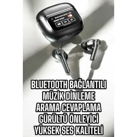 Bluetooth Kulaklık Kablosuz Ekranlı ANC/ENC Destekli Dokunmatik