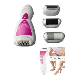 Ayak Törpü Başlıklı Epilatör Aleti 4 Başlıklı Taşınabilir Şarjlı Epilasyon Cihazı