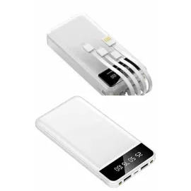 Powerbank Şarj Cihazı 4 Çıkışlı 20.000 MAH Powerbank Kompakt Yüksek Kapasiteli Hızlı Şarj