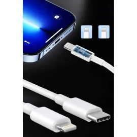 Iphone İOS Uyumlu Hızlı Şarj Kablosu Type C To Lightning 12 13 14 15 Pro Max