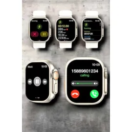 Suya ve Toza Dayanıklı 45 MM Akıllı Saat Bildirim ve Cevapsız Çağrı Görüntüleme