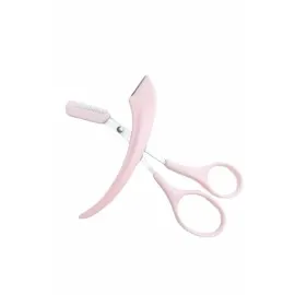 Taraklı Kaş Makası Ve Ustura Seti Kaş Düzeltme Makası Kaş Bıyık Alma Aleti