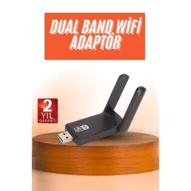 Wifi Alıcı Dual Band Usb 3.0 Adaptör Kablosuz Windows 7/8/10/11