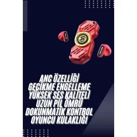 Stres Çarklı Oyuncu Kulaklığı Güçlü Bass Gamer Bluetooth Kulaklık Kablosuz