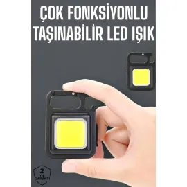 Kamp Işığı Çok Fonksiyonlu Taşınabilir Anahtarlık Kapak Açma Manyetik Özelliği