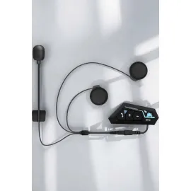 Kask Kulaklığı Motosiklet Intercom Interkom Dinleme Konuşma Özellikli Su Geçirmez