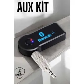 Bluetooth Araç Kiti Bt 350 Aux Çıkışlı Tüm Araçlara Uyumlu