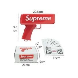 Çocuklara Özel Eğlenceli Para Saçma Makinası Parti Oyuncağı Kırmızı