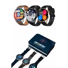 Yuvarlak Kasa 46Mm Akıllı Saat Android Ve Ios Uyumlu Uyku Ve Sağlık Takibi