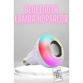 Bluetooth Hoparlör Akıllı Rgb Led Işık Renk Değiştirme Ses Bombası Ampül Görünümlü