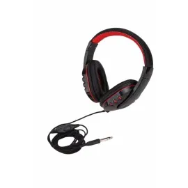 Oyuncu Kulaklığı Kulak Üstü Kablolu Stereo Mikrofonlu Yumuşak Kulak Yastığı