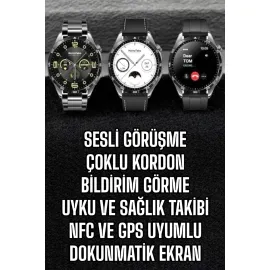 Akıllı Saat Titreşimli Pusula Nabız Ve Tansiyon Ölçer Nfc Uyumlu
