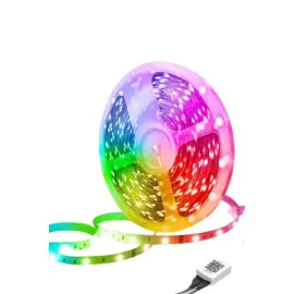 RGB Neon Şerit Led Lamba 10 Metre İç Mekan Tasarımına Uygun