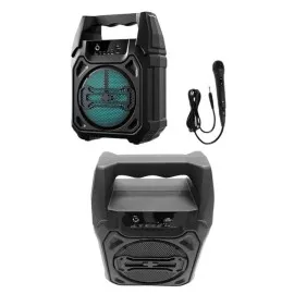 Karaoke Mikrofonlu Fm Radyolu Bluetooth Hoparlör Yüksek Ses Kaliteli