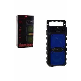 Taşınabilir Kablosuz Bluetooth Hoparlör Uzun Pil Ömrü Led Işıklı