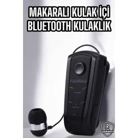 Makaralı Bluetooth Kulaklık Çağrı Cevaplama Kablolu Uzun Pil Ömrü