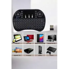 Usb Bağlantılı Mini Q Klavye Işıklı Tüm Cihazlara Uyumlu