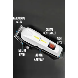 Tıraş Makinesi Uzun Ömürlü Batarya, Keskin Bıçaklar Ve Profesyonel