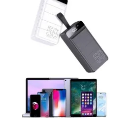 Hızlı Taşınabilir 50.000 Mah Powerbank Led Ekran Android Ve İos Uyumlu