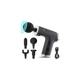 Profesyonel Masaj Tabancası Sporcu Masaj Aleti 4 Başlıklı Şarjlı Titreşimli