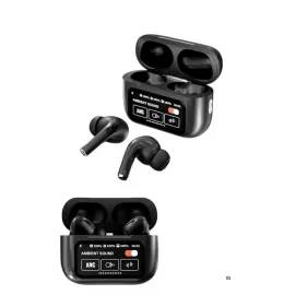 Kulak İçi Bluetooth Kulaklık Ekranlı Müzik Dinleme Çağrı Cevaplama Siyah