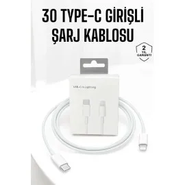 Iphone Uyumlu İos Uyumlu Lightning Hızlı Şarj Tye C Lightning Şarj Kablosu