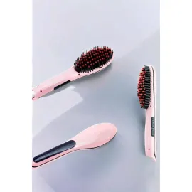 Fön Etkili Saç Düzleştirici Tarak Yıpranma Karşıtı Döner Kablo Isı Ayarlı