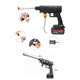 Akülü Oto Araç Yıkama Yüksek Basınçlı Araba Yıkama Makinesi Şarjlı