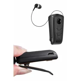 Makaralı Bluetooth Kulakiçi Yaka Kulaklığı Kablosuz Kulaklık