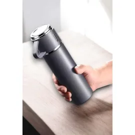 Şık ve Dayanıklı 3 Bardaklı Termos Seti Uzun Süre Isı Koruma Özellikli