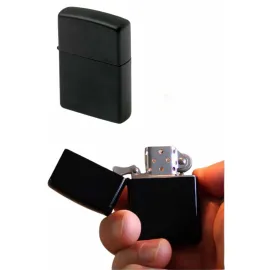 Erkeklere Özel Hediyelik Eşya Zippo Metalik Benzinli Çakmak Doldurulabilir