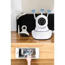 Ev Kamerası Wifi Kamerası Video Kayıt Çift Yönlü Hareket Sensörü Bebek