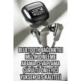 Bluetooth Kulaklık Kablosuz Ekranlı Anc/enc Destekli Dokunmatik