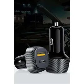 38W Oto Çakmaklık Araç Içi Şarj Cihazı Hızlı Şarj Uzun Ömürlü