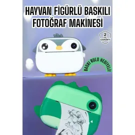 Çocuklar için Fotoğraf Makinesi Anlık Baskı Makinesi HD Görüntü Kalitesi