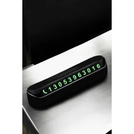 Araba Park Numaratörü Araç İçi Numaralık Değiştirilebilir Çevirmeli Mini