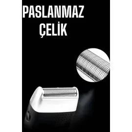 Tıraş Makinesi Islak Ve Kuru Kullanıma Uygun Kablosuz Taşınabilir