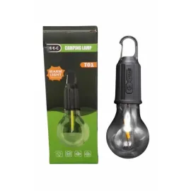 Şarjlı Dekoratif Kamp Lambası Askılı Ampul Led Işık Type-C Girişli