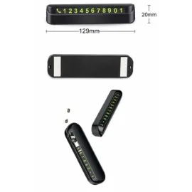 Araç İçi Numaratör Numaralık Oto Cam Kartı Fosforlu Numaratör